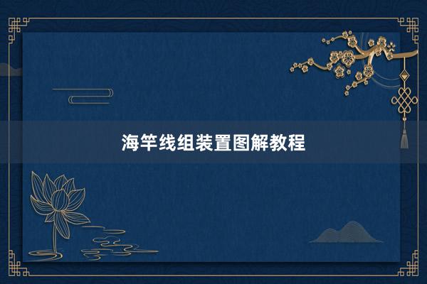 海竿线组装置图解教程